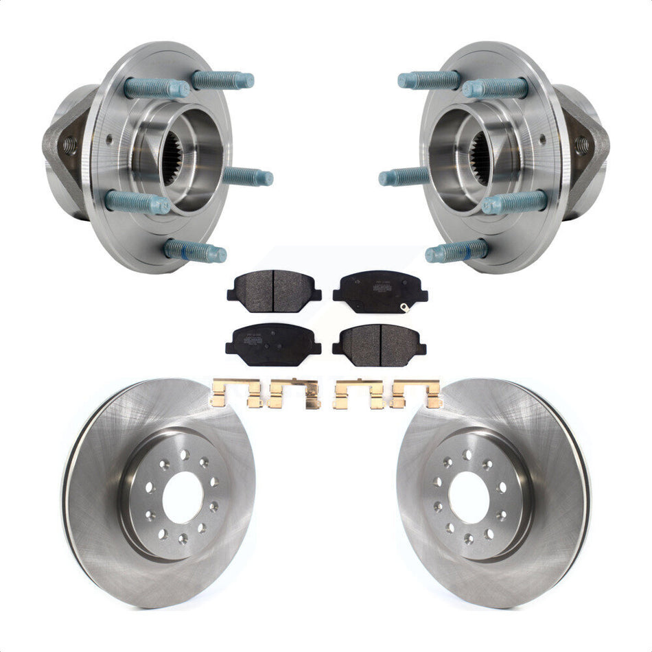Front Hub Bearing Assembly Disc Brake Rotor And Pad Kit For Chevrolet Equinox GMC Terrain KBB-127528