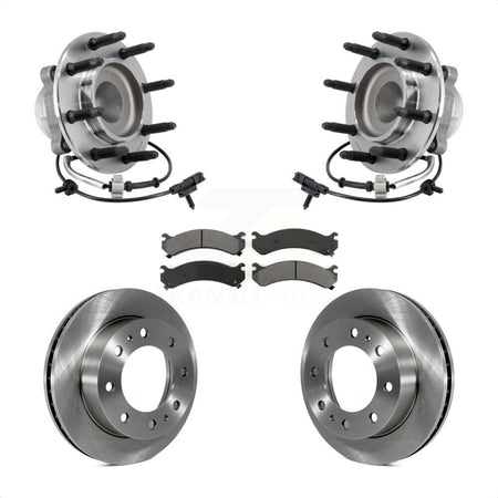 Front Hub Bearing Brake Rotor And Pad Kit For 2018-2020 GMC Savana 2500 Chevrolet Express KBB-127533