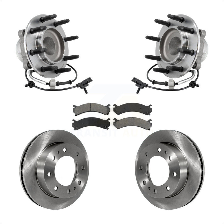 Front Hub Bearing Brake Rotor And Pad Kit For 2018-2020 GMC Savana 2500 Chevrolet Express KBB-127533