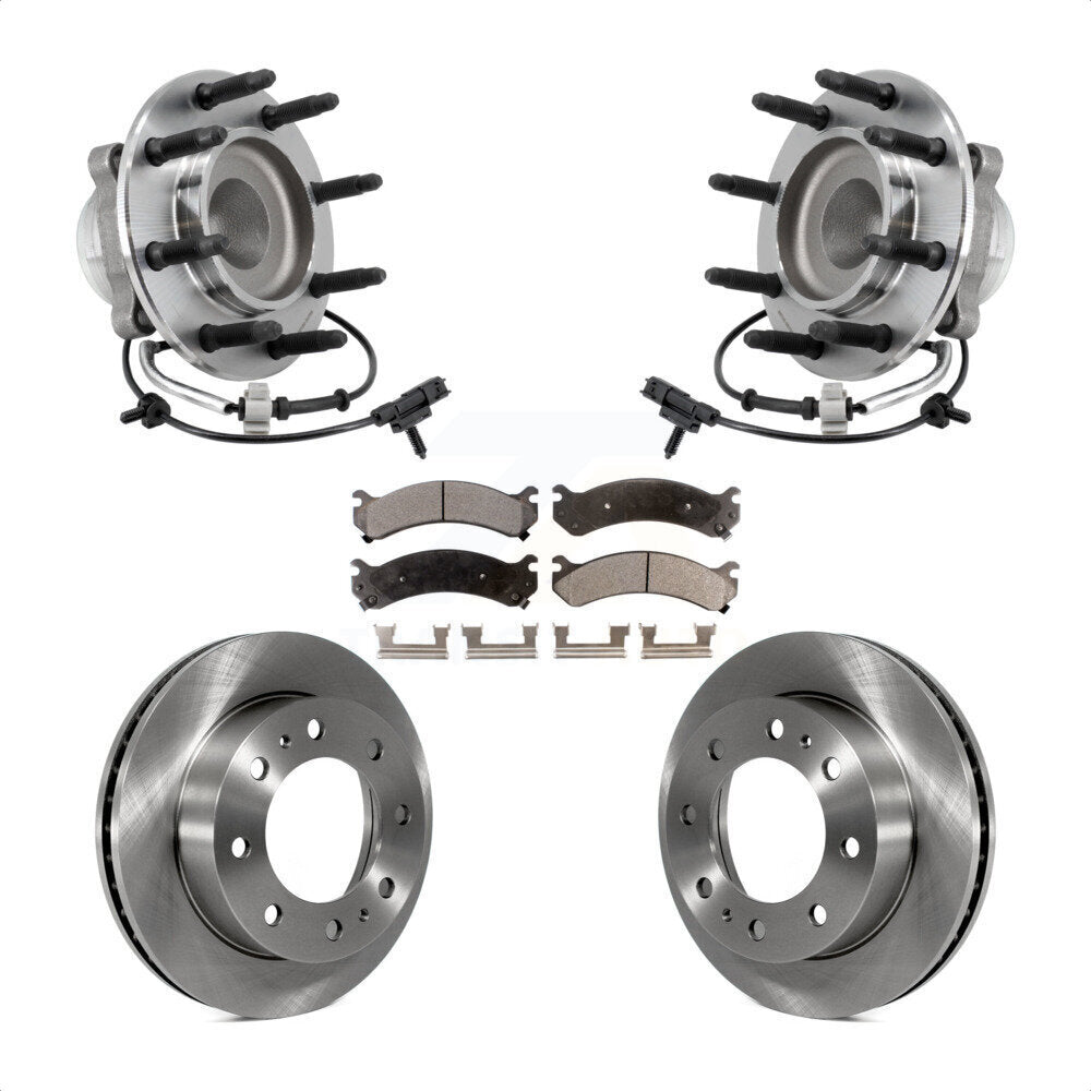Front Hub Bearing Brake Rotor And Pad Kit For 2018-2020 GMC Savana 2500 Chevrolet Express KBB-127551