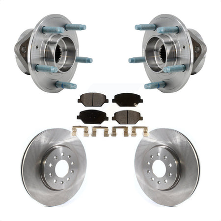 Front Hub Bearing Assembly Disc Brake Rotor And Pad Kit For Chevrolet Equinox GMC Terrain KBB-127569