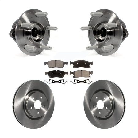 Front Hub Bearing Brake Rotor & Pad Kit For Dodge Durango With 380mm Diameter KBB-127633