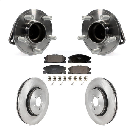 Front Hub Bearing Brake Rotor & Pad Kit For Dodge Charger With 370mm Diameter KBB-127980