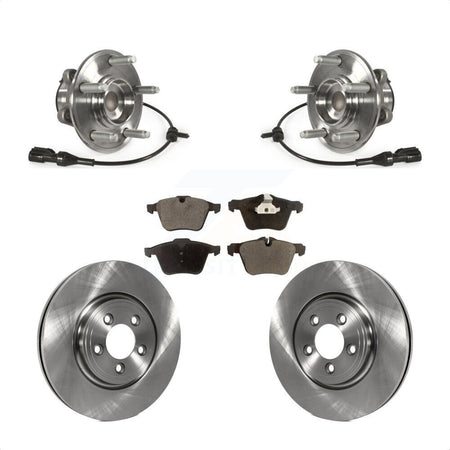 Front Hub Bearing Brake Rotor Pads Kit For 2010 Jaguar XF With 326mm Diameter KBB-127993
