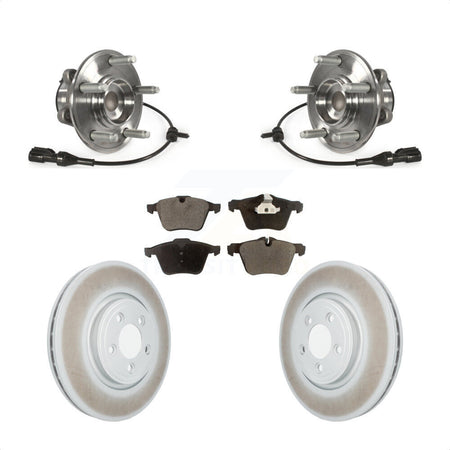 Front Hub Bearing Coat Brake Rotor Pads Kit For Jaguar XF With 326mm Diameter KBB-128013