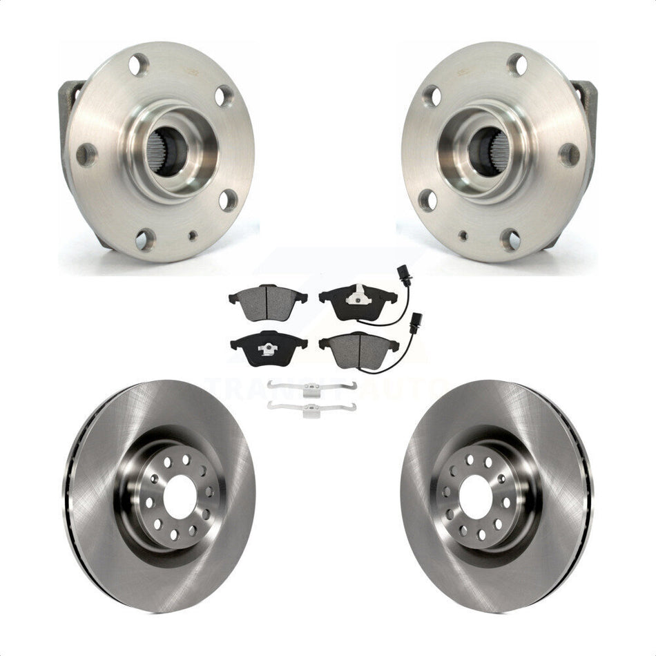 Front Hub Bearing Brake Rotor Pads Kit For Volkswagen R32 With 345mm Diameter KBB-128021