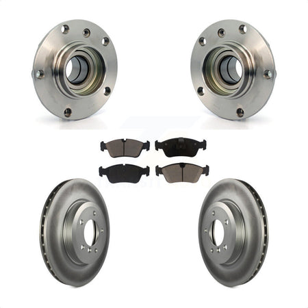 Front Hub Bearing Coated Brake Rotor Pad Kit For BMW 320i With 325mm Diameter KBB-128050