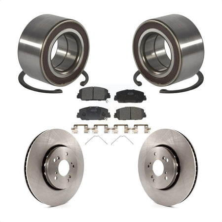 Front Wheel Bearing Disc Brake Rotors And Ceramic Pads Kit For 2013-2018 Acura RDX KBB-128110