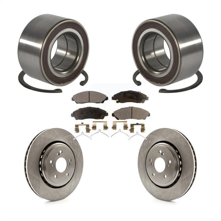 Front Wheel Bearing Disc Brake Rotors And Ceramic Pads Kit For 2014-2016 Acura MDX KBB-128111