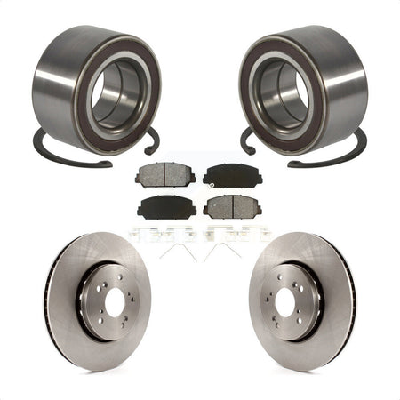 Front Wheel Bearing Disc Brake Rotors And Semi-Metallic Pads Kit For 2013-2018 Acura RDX KBB-128152
