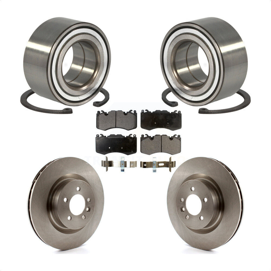 Front Wheel Bearing Disc Brake Rotors And Pads Kit For 2016 Land Rover Range 3.0L KBB-128162
