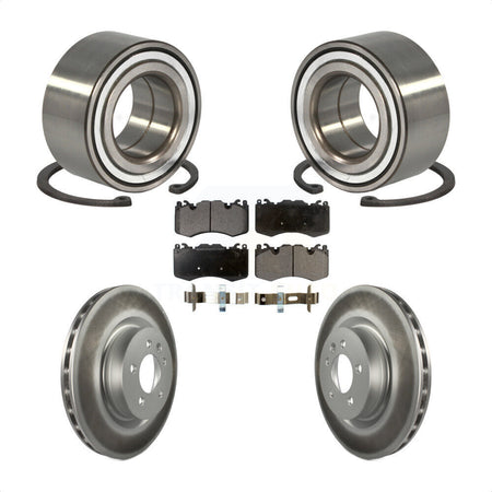 Front Wheel Bearing Coated Disc Brake Rotors And Pads Kit For 2016 Land Rover Range 3.0L KBB-128172