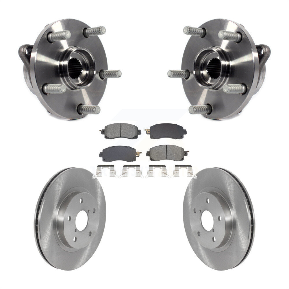 Front Hub Bearing Brake Rotor Pad Kit For Subaru Forester With 294mm Diameter KBB-128474