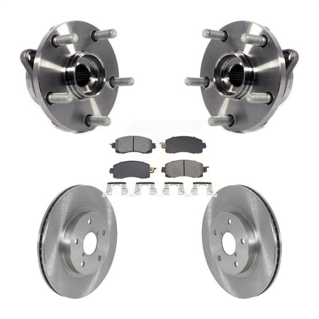 Front Hub Bearing Brake Rotor Pad Kit For Subaru Forester With 294mm Diameter KBB-128474