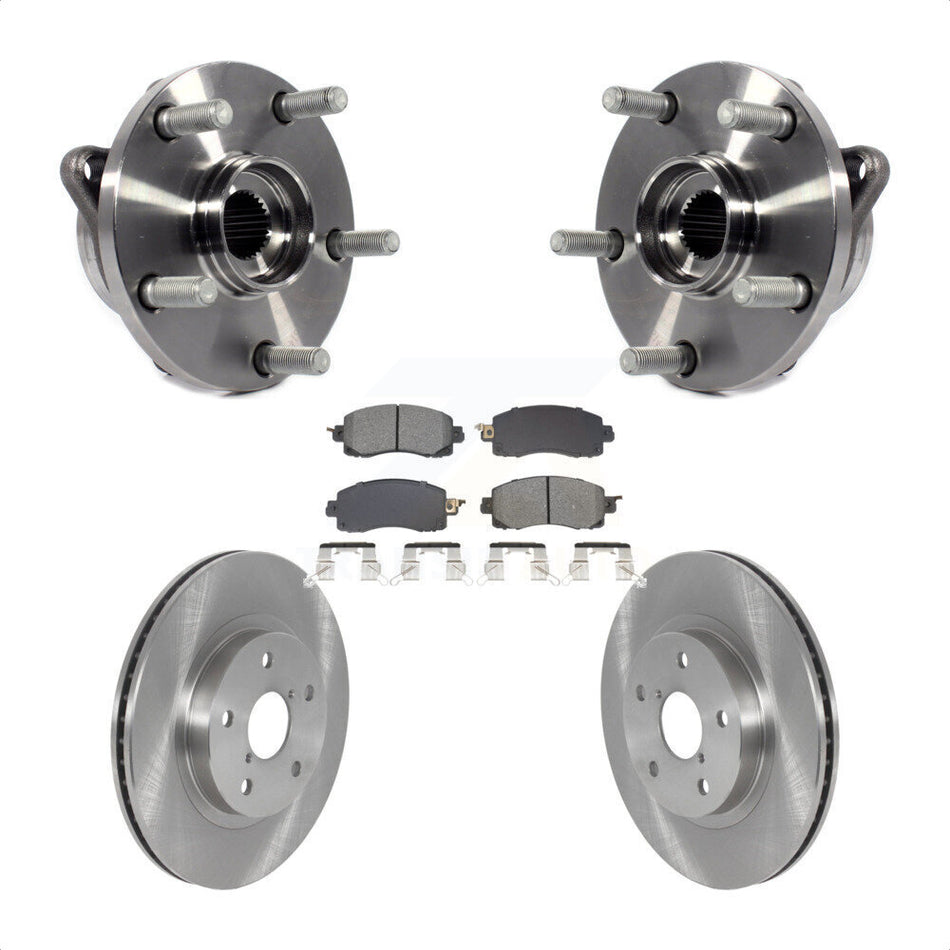 Front Hub Bearing Brake Rotor Pad Kit For Subaru Forester With 294mm Diameter KBB-128474