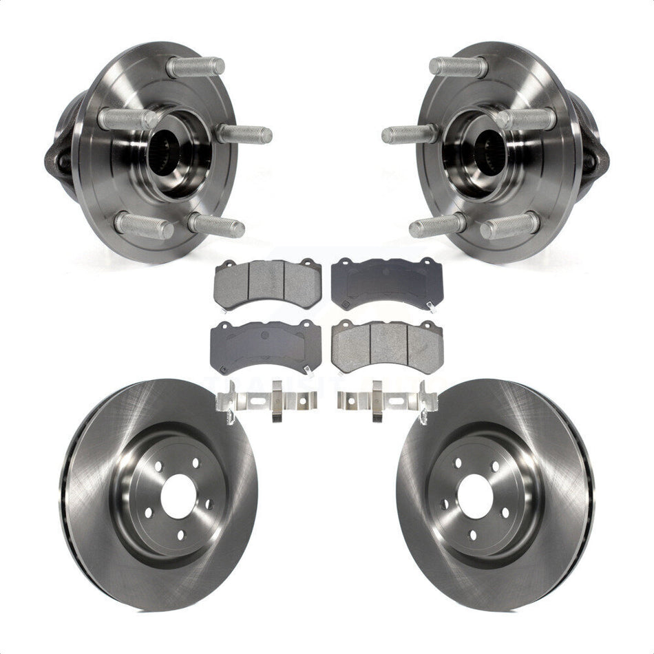 Front Hub Bearing Assembly Disc Brake Rotor Pad Kit For Jeep Grand Cherokee Dodge Durango KBB-128489
