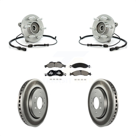 Front Hub Bearing Assembly Coat Brake Rotor Pad Kit For Ford Expedition Lincoln Navigator KBB-128772