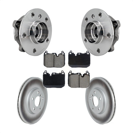 Front Hub Bearing Coated Brake Rotor Pad Kit For Mini Cooper Clubman S With Sport Package KBB-128800