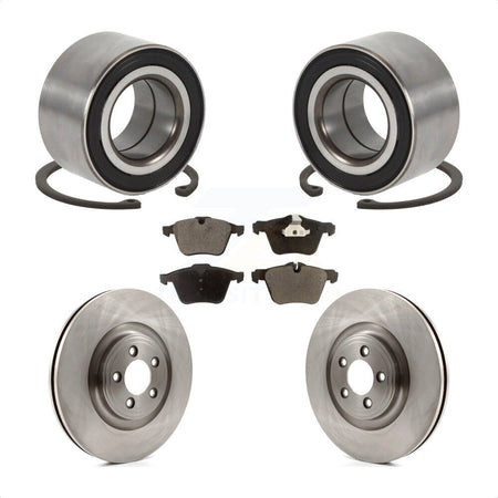 Front Wheel Bearing Disc Brake Rotors And Ceramic Pads Kit For 2015 Jaguar XK KBB-129138