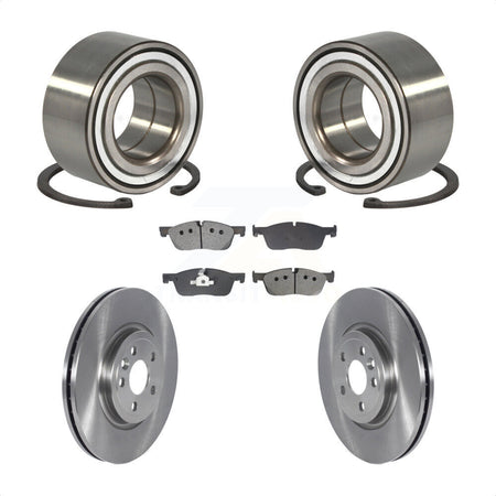 Front Wheel Bearing Disc Brake Rotors And Pads Kit For 2018 Land Rover Range Velar 2.0L KBB-129180