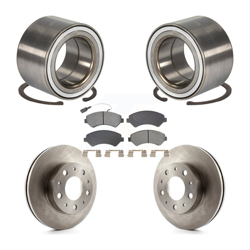 Front Wheel Bearing Disc Brake Rotors And Pads Kit For Ram ProMaster 2500 3500 1500 KBB-129182