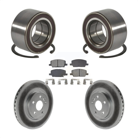 Front Wheel Bearing Coated Disc Brake Rotors And Pads Kit For Buick Encore Chevrolet Trax KBB-129230