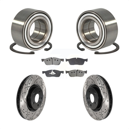 Front Bearing Drill Slot Brake Rotor Pads Kit For Land Rover Discovery Sport Range Evoque KBB-129283