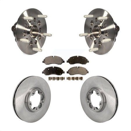 Front Hub Bearing Disc Brake Rotor & Pad Kit For Ford Transit-250 Transit-150 Transit-350 KBB-129369