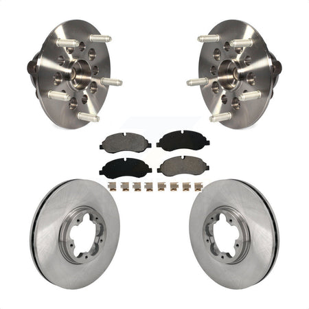 Front Hub Bearing Disc Brake Rotor & Pad Kit For Ford Transit-250 Transit-150 Transit-350 KBB-129445