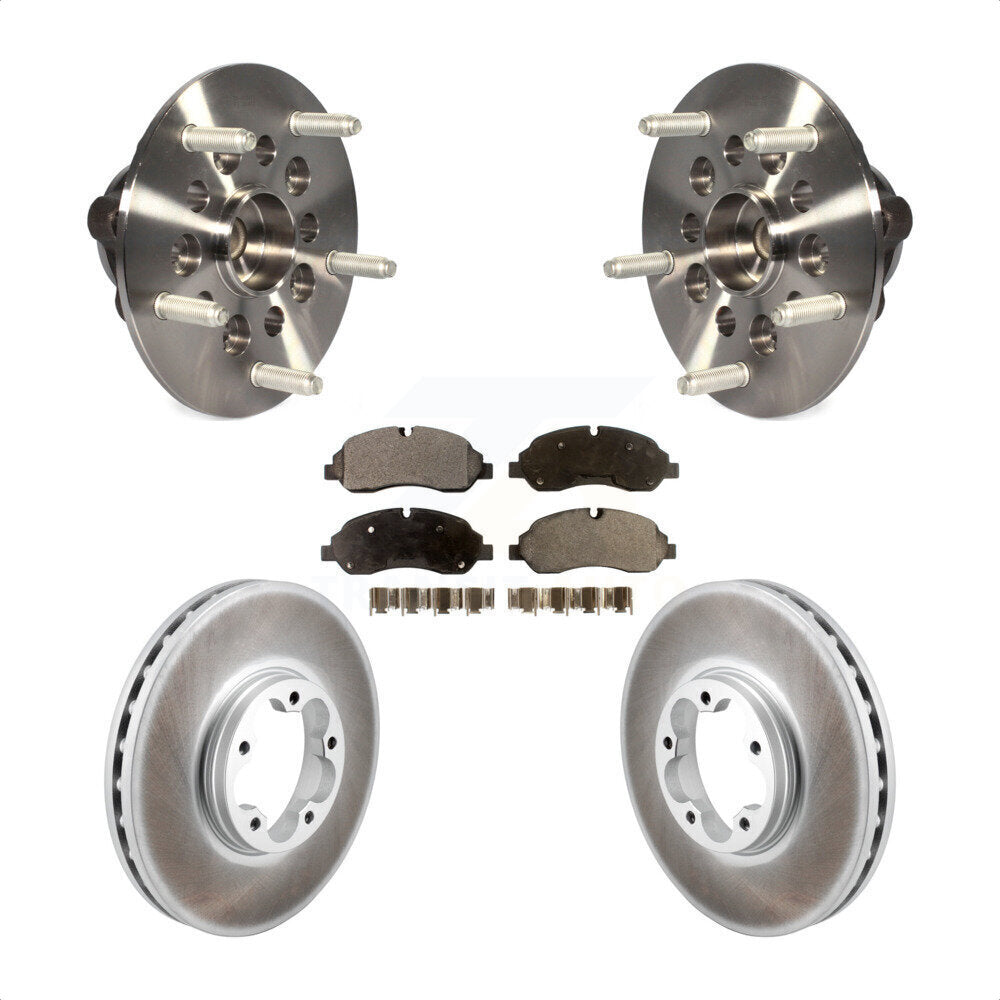 Front Hub Bearing Coated Brake Rotor Pad Kit For Ford Transit-250 Transit-150 Transit-350 KBB-129476