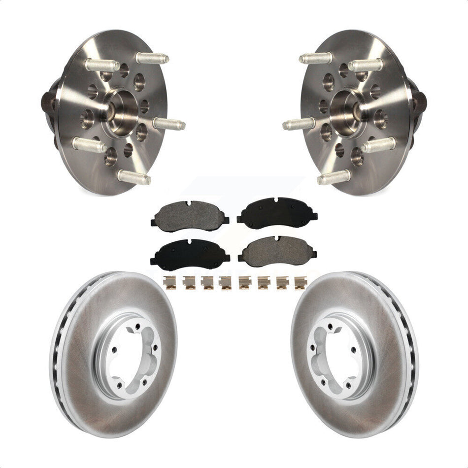 Front Hub Bearing Coated Brake Rotor Pad Kit For Ford Transit-250 Transit-150 Transit-350 KBB-129560