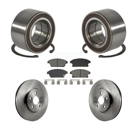 Front Wheel Bearing Disc Brake Rotor & Pads Kit For 2013-2017 Chevrolet Trax Buick Encore KBB-129624