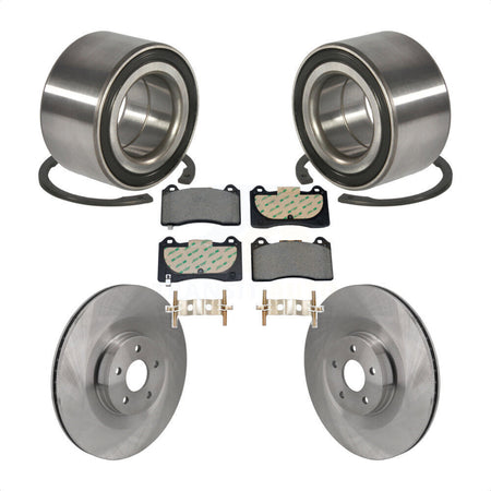 Front Wheel Bearing Disc Brake Rotors And Pads Kit For 2016-2018 Ford Focus RS KBB-129638