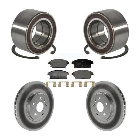 Front Wheel Bearing Coated Brake Rotor Pads Kit For 2013-2017 Chevrolet Trax Buick Encore KBB-129649