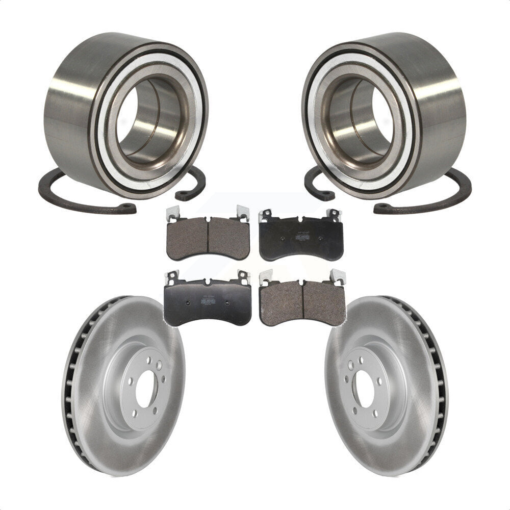 Front Wheel Bearing Coated Disc Brake Rotors And Pads Kit For Land Rover Range Sport KBB-129675