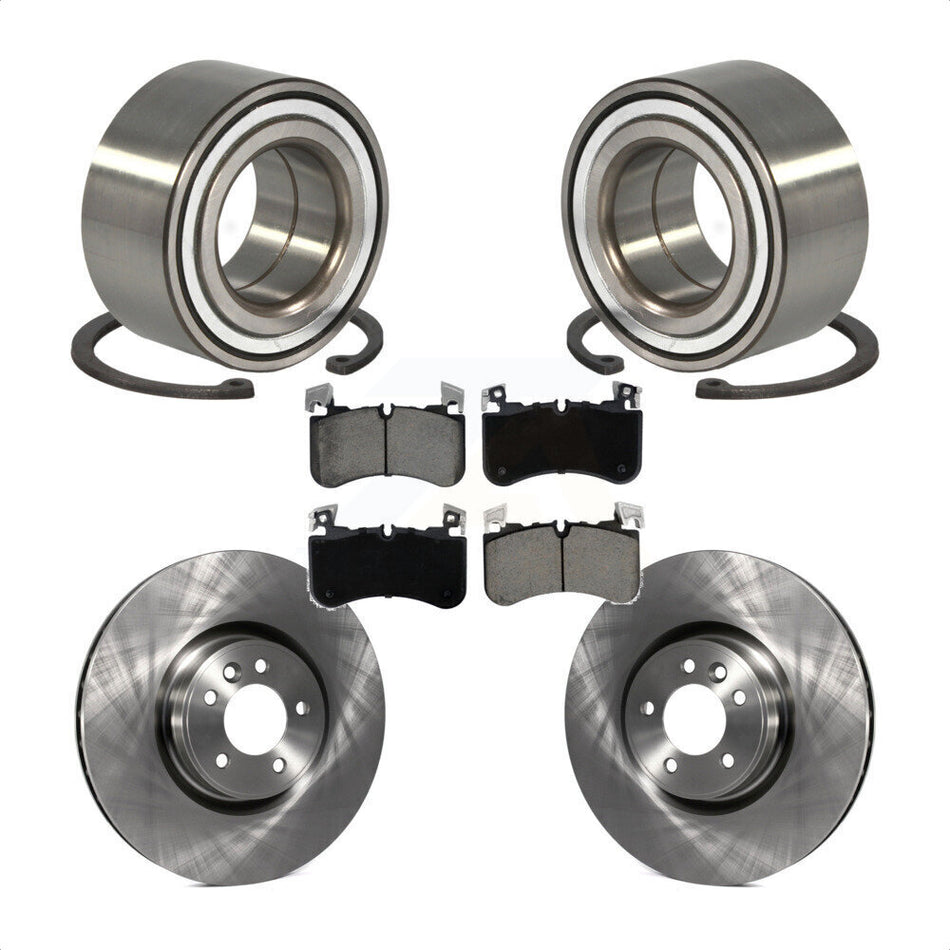 Front Wheel Bearing Disc Brake Rotors And Ceramic Pads Kit For Land Rover Range Sport KBB-129684