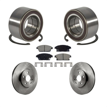 Front Wheel Bearing Disc Brake Rotor & Pads Kit For 2013-2017 Chevrolet Trax Buick Encore KBB-129689