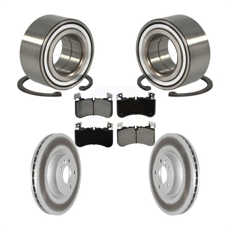 Front Wheel Bearing Coated Disc Brake Rotor Pads Kit For Land Rover Range Sport Discovery KBB-129716