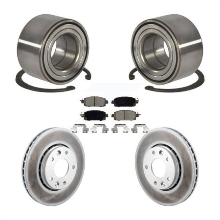 Front Wheel Bearing Coat Brake Rotor Pad Kit For Nissan Kicks SV SR with Disc rear brakes KBB-129718