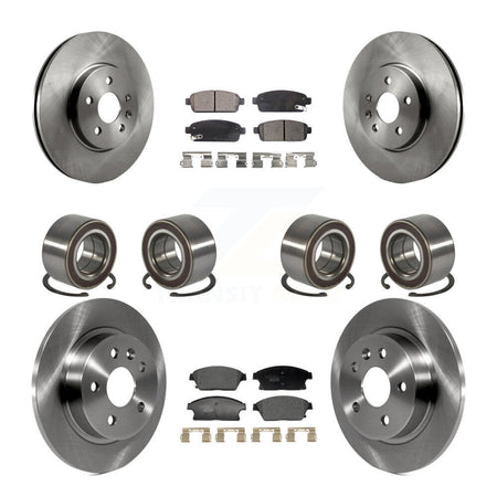 Front Rear Bearing Disc Brake Rotor & Pads Kit (10Pc) For Chevrolet Trax Buick Encore AWD KBB-129809