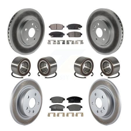 Front Rear Bearing Coated Brake Rotor Pads Kit (10Pc) For Chevrolet Trax Buick Encore AWD KBB-129818