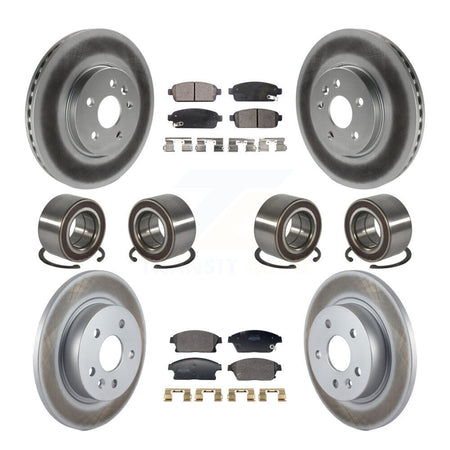 Front Rear Bearing Coated Brake Rotor Pads Kit (10Pc) For Chevrolet Trax Buick Encore AWD KBB-129826
