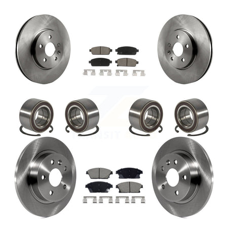 Front Rear Bearing Disc Brake Rotor & Pads Kit (10Pc) For Chevrolet Trax Buick Encore AWD KBB-129828