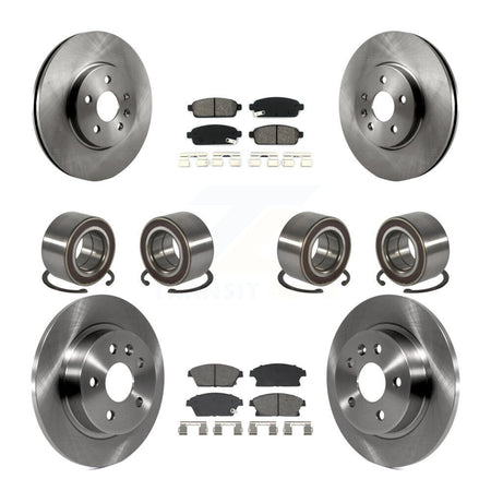 Front Rear Bearing Disc Brake Rotor & Pads Kit (10Pc) For Chevrolet Trax Buick Encore AWD KBB-129832