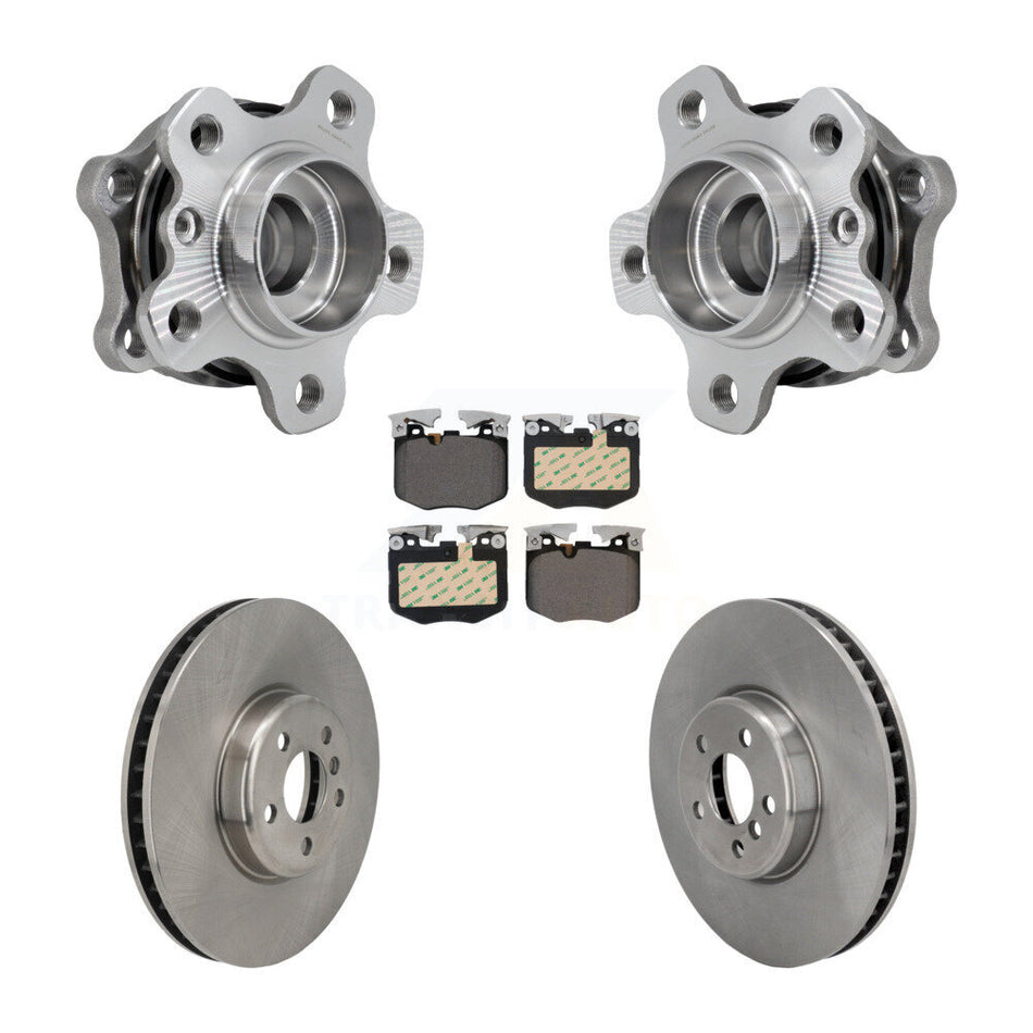 Front Hub Bearing Brake Rotor Pads Kit For BMW 330i xDrive 530i 330e 540i 430i 530e M240i KBB-129847