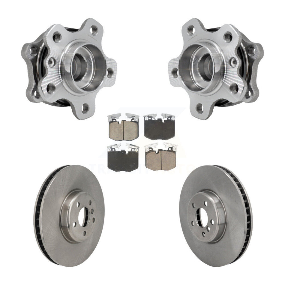 Front Hub Bearing Brake Rotor Pads Kit For BMW 330i xDrive 530i 330e 540i 430i 530e M240i KBB-129859