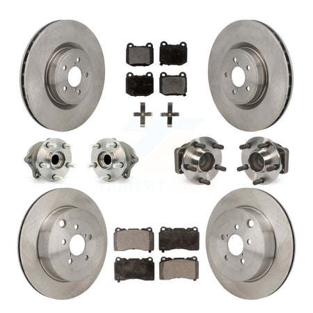 Front Rear Hub Bearings Disc Brake Rotors And Pads Kit (10Pc) For Subaru BRZ Toyota 86 KBB-129959