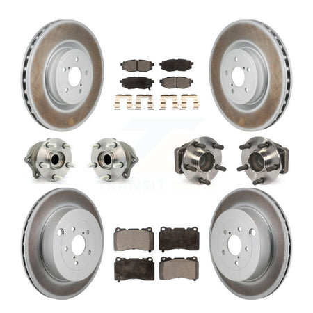 Front Rear Hub Bearing Coat Brake Rotor Pads Kit (10Pc) For Subaru BRZ With Brembo Brakes KBB-130037