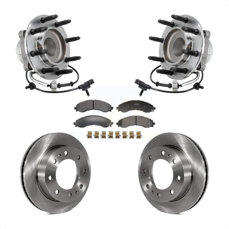Front Hub Bearing Brake Rotor And Pad Kit For 2021-2023 GMC Savana 2500 Chevrolet Express KBB-130122