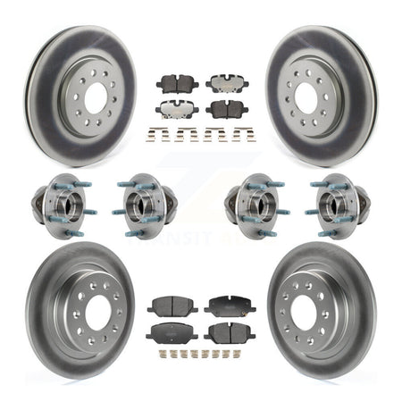 Front Rear Hub Bearing Coat Brake Rotor Pads Kit (10Pc) For Chevrolet Equinox GMC Terrain KBB-130174